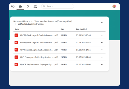 ADP Login Instructions Folder